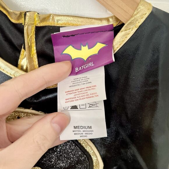 Rubies Batman Batgirl Costume Tutu Dress Sparkles Girls Size M - No Cape - Picture 8 of 9